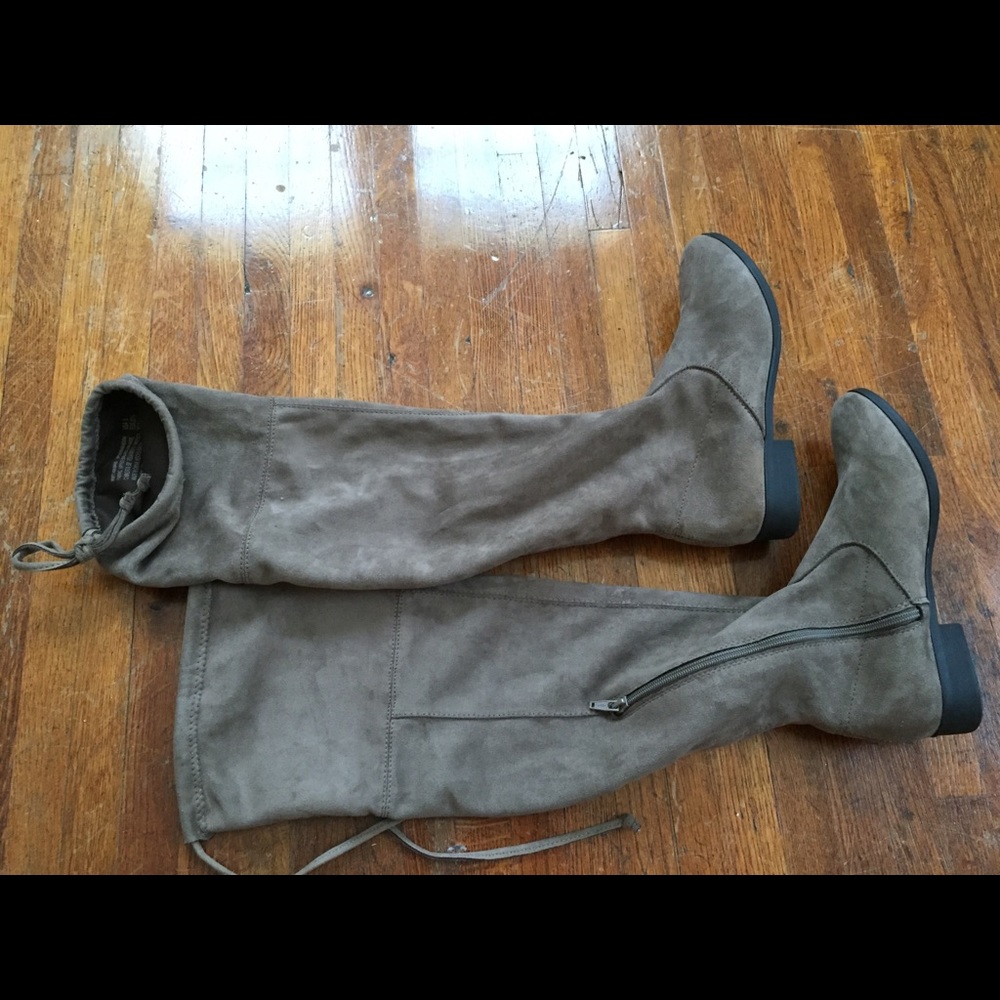 Above the knee high boots!!